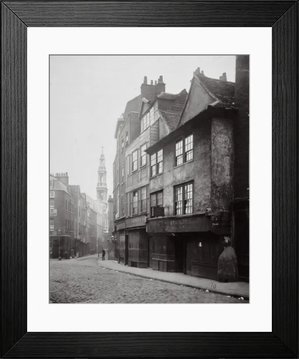 Framed Print : View of houses in Drury Lane, Westminster, London, 1876 Framed Print : View of houses in Drury Lane, Westminster, London, 1876