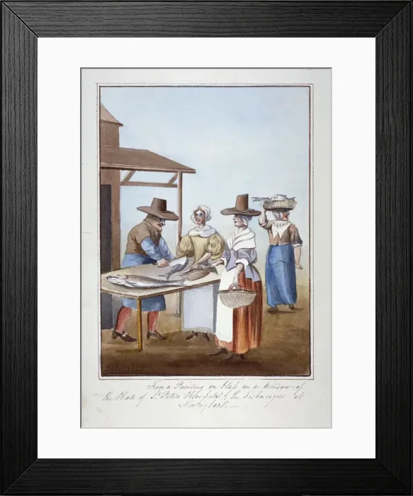 Framed Print : Copy of a stained glass window, St Peters Hospital, Newington Butts, Southwark, London, 1825 Framed Print : Copy of a stained glass window, St Peters Hospital, Newington Butts, Southwark, London, 1825