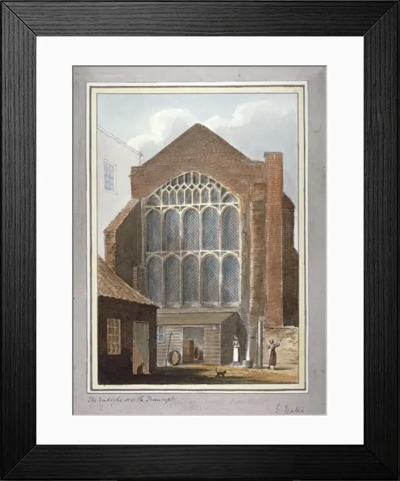 Framed Print : Southwark Cathedral, London, 1825. Artist: G Yates Framed Print : Southwark Cathedral, London, 1825. Artist: G Yates