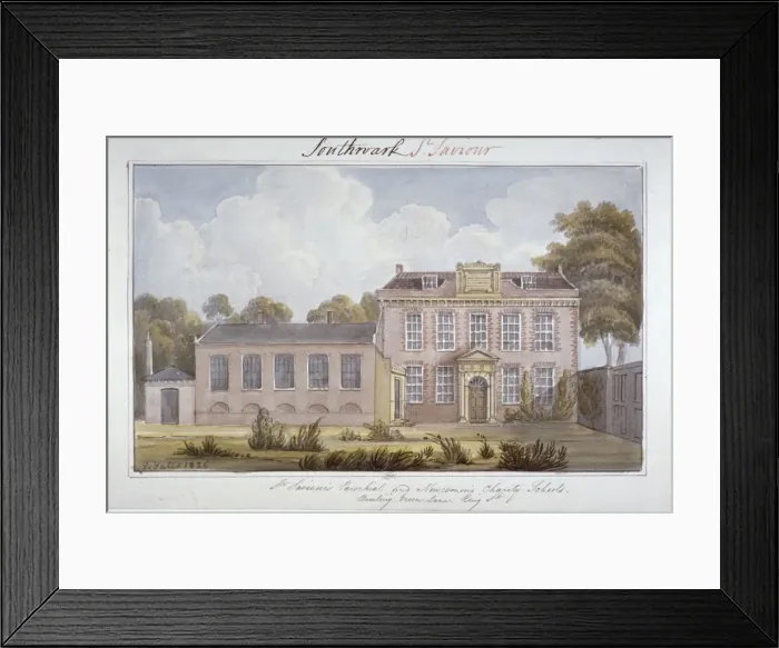 Framed Print : Southwark Schools, London, 1826. Artist: G Yates Framed Print : Southwark Schools, London, 1826. Artist: G Yates