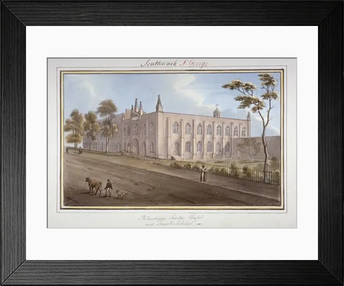 Framed Print : The Philanthropic Society Institution, Southwark, London, 1825. Artist: G Yates Framed Print : The Philanthropic Society Institution, Southwark, London, 1825. Artist: G Yates