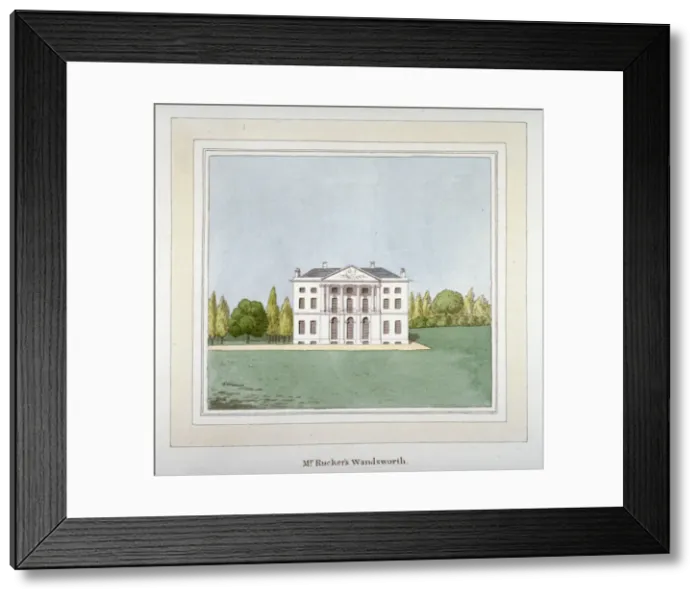 Framed Print : View of DH Ruckers residence at West Hill in Wandsworth, London, c1800 Framed Print : View of DH Ruckers residence at West Hill in Wandsworth, London, c1800