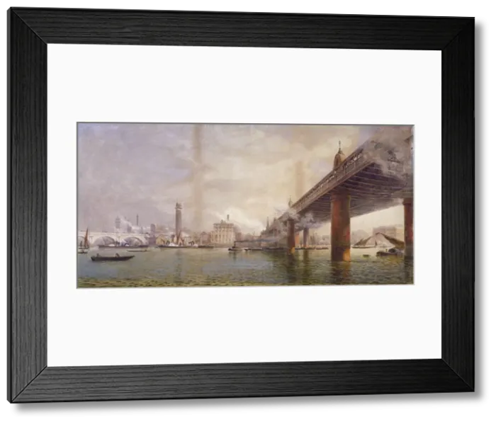 Framed Print : South Bank, London, c1870 Framed Print : South Bank, London, c1870