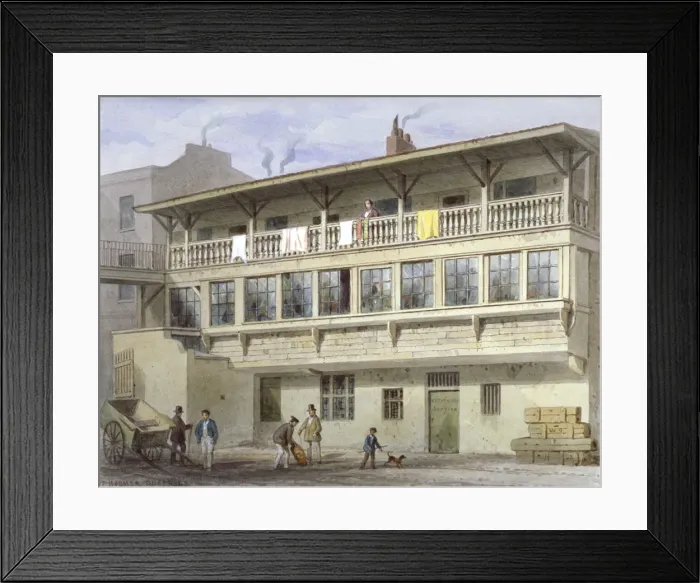 Framed Print : The White Bear Inn on Piccadilly, Westminster, London, 1856 Framed Print : The White Bear Inn on Piccadilly, Westminster, London, 1856