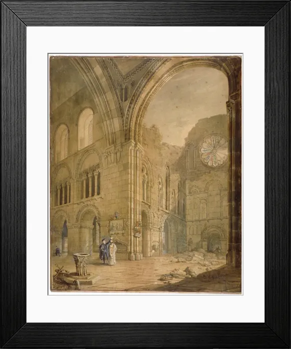 Framed Print : Church of St Bartholomew-the-Great, Smithfield, City of London, 1806. Artist: J Coney Framed Print : Church of St Bartholomew-the-Great, Smithfield, City of London, 1806. Artist: J Coney