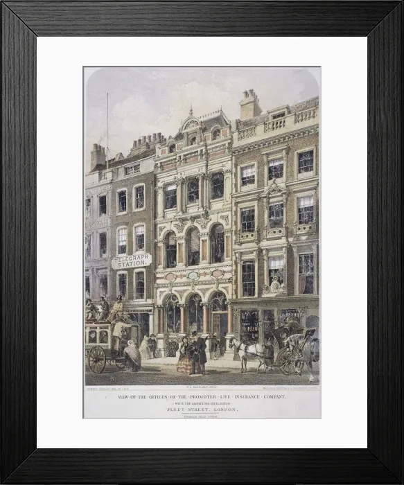 Framed Print : Fleet Street, London, 1861. Artist: Robert Dudley Framed Print : Fleet Street, London, 1861. Artist: Robert Dudley