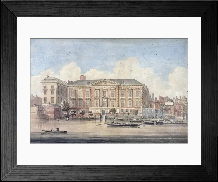 Framed Print : Fishmongers Hall, London, 1826. Artist: G Yates Framed Print : Fishmongers Hall, London, 1826. Artist: G Yates