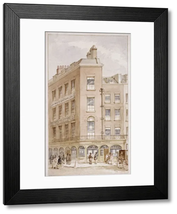 Framed Print : nos 103-104 Fleet Street, London, c1820. Artist: James Findlay Framed Print : nos 103-104 Fleet Street, London, c1820. Artist: James Findlay
