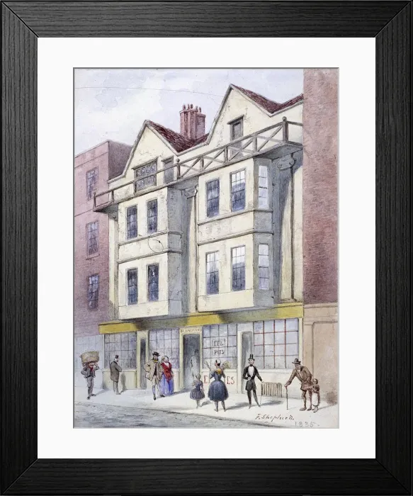 Framed Print : Fleet Street, London, 1835. Artist: Frederick Napoleon Shepherd Framed Print : Fleet Street, London, 1835. Artist: Frederick Napoleon Shepherd