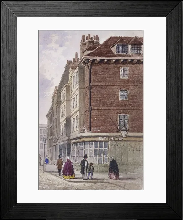 Framed Print : Fleet Street, London, c1845. Artist: Frederick Napoleon Shepherd Framed Print : Fleet Street, London, c1845. Artist: Frederick Napoleon Shepherd