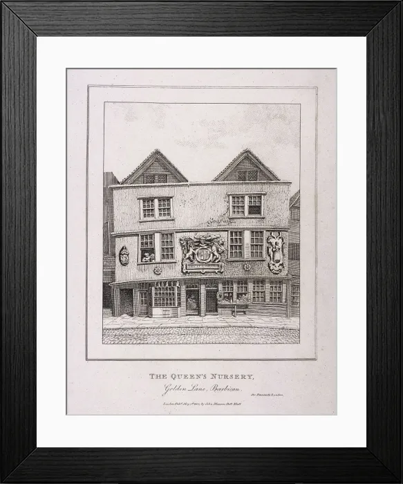 Framed Print : Golden Lane, London, 1800 Framed Print : Golden Lane, London, 1800