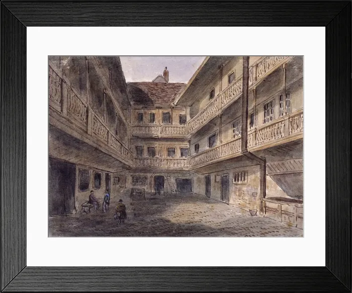 Framed Print : The Spread Eagle Inn, Gracechurch Street, London, c1850 Framed Print : The Spread Eagle Inn, Gracechurch Street, London, c1850