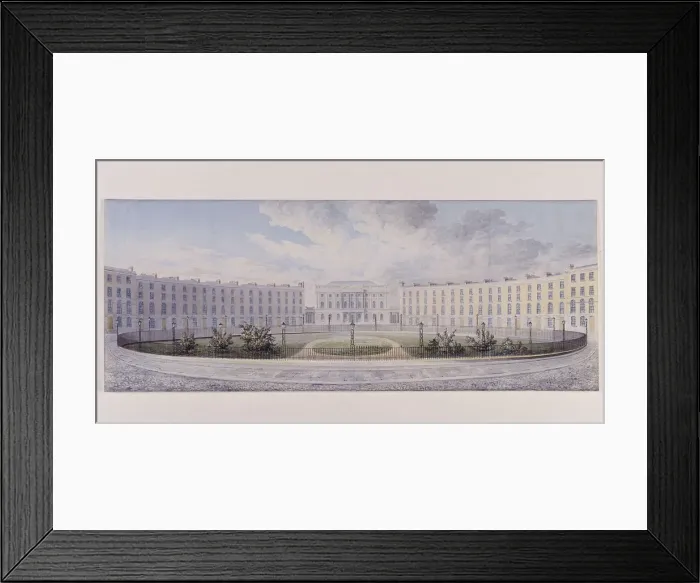 Framed Print : London Institution, Finsbury Circus, London, c1820 Framed Print : London Institution, Finsbury Circus, London, c1820