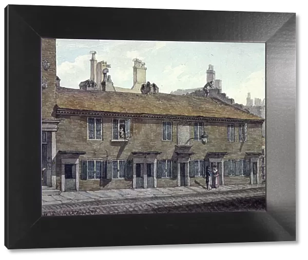 Hart Street, Cripplegate, London, 1818. Artist: Robert Blemmell Schnebbelie