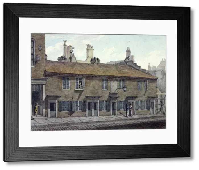 Framed Print : Hart Street, Cripplegate, London, 1818. Artist: Robert Blemmell Schnebbelie Framed Print : Hart Street, Cripplegate, London, 1818. Artist: Robert Blemmell Schnebbelie