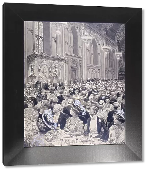Banquet at the Guildhall, London, 1908
