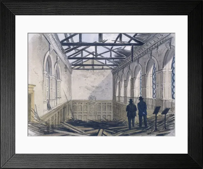 Framed Print : Haberdashers Hall, London, 1864 Framed Print : Haberdashers Hall, London, 1864