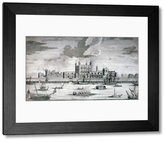 Framed Print : Tower of London, c1700 Framed Print : Tower of London, c1700