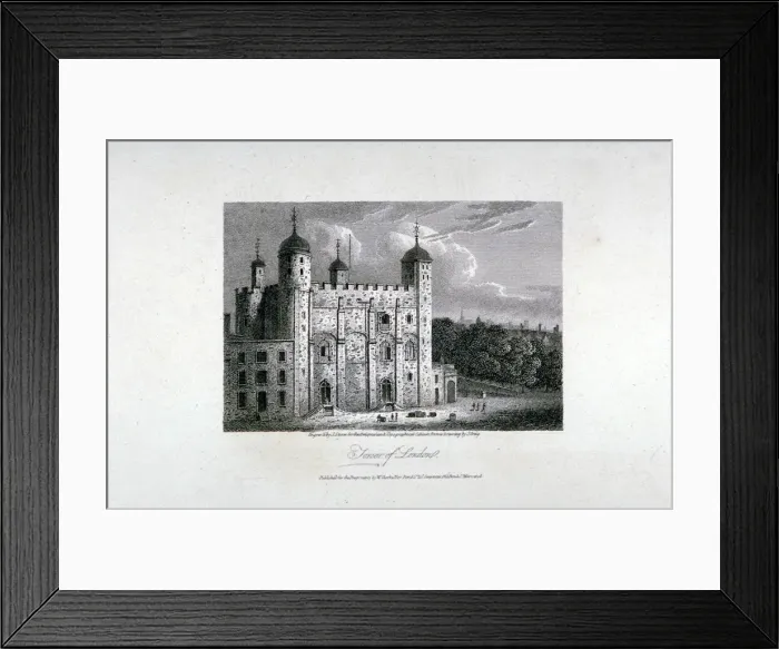 Framed Print : Tower of London, 1808. Artist: James Sargant Storer Framed Print : Tower of London, 1808. Artist: James Sargant Storer