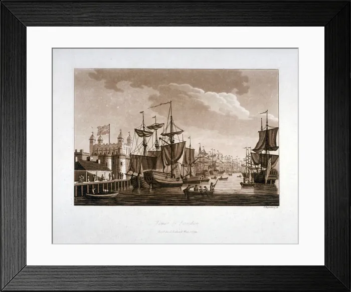 Framed Print : Tower of London, 1799. Artist: C Rosenberg Framed Print : Tower of London, 1799. Artist: C Rosenberg