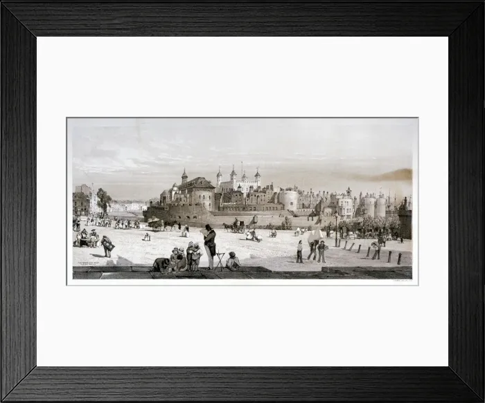 Framed Print : Tower of London, 1842. Artist: Thomas Shotter Boys Framed Print : Tower of London, 1842. Artist: Thomas Shotter Boys