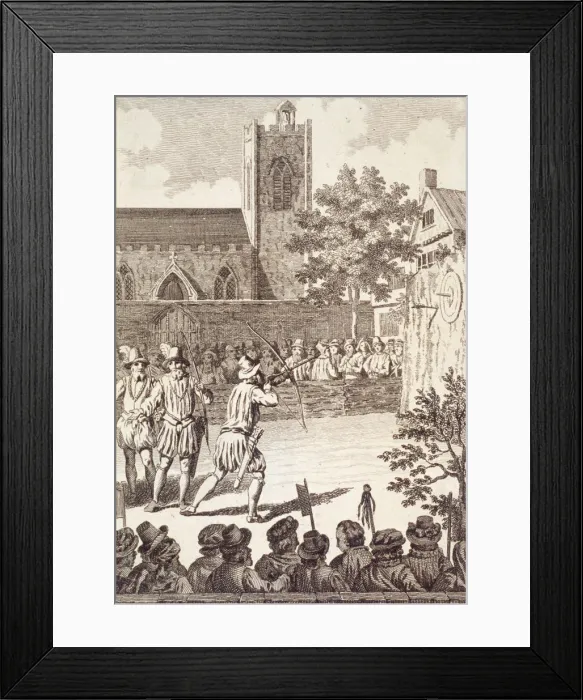 Framed Print : Finsbury Fields, London, c1600 Framed Print : Finsbury Fields, London, c1600