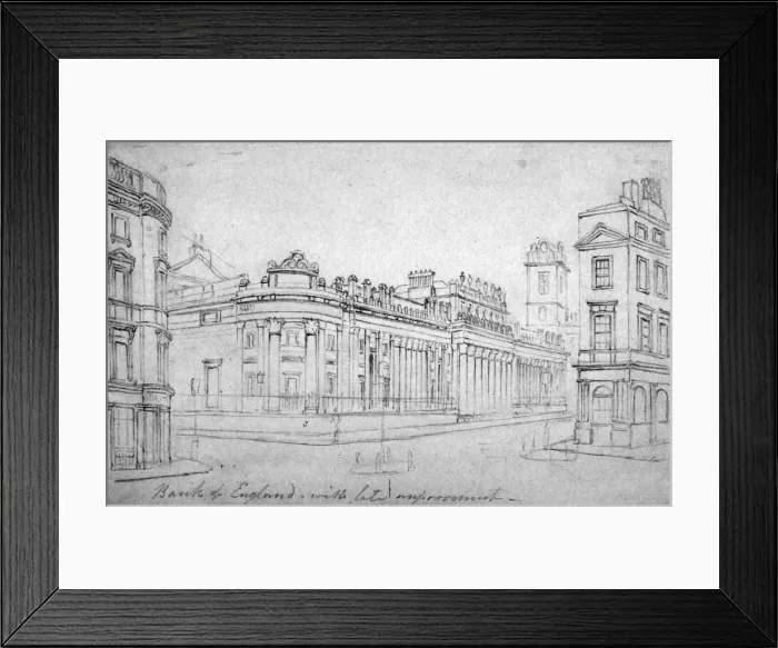Framed Print : The Bank of England, City of London, c1830. Artist: Thomas Hosmer Shepherd Framed Print : The Bank of England, City of London, c1830. Artist: Thomas Hosmer Shepherd