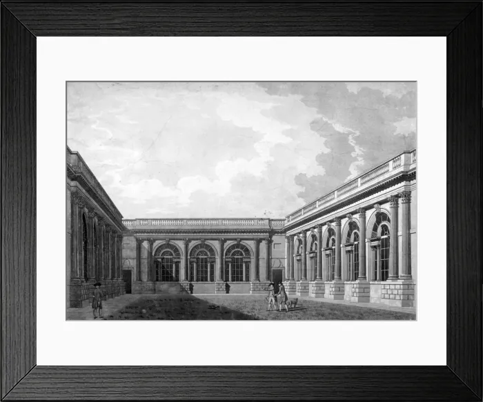 Framed Print : West quadrangle of the Bank of England, City of London, 1790. Artist: Thomas Malton II Framed Print : West quadrangle of the Bank of England, City of London, 1790. Artist: Thomas Malton II