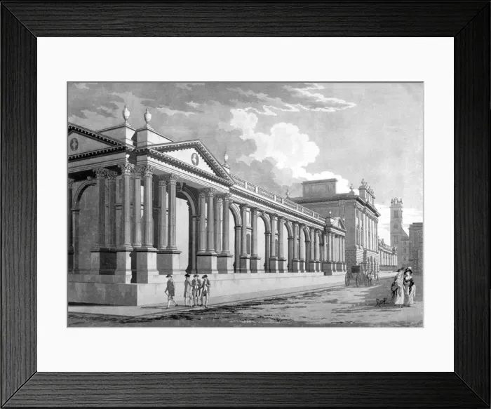 Framed Print : Principal front of the Bank of England, City of London, 1790 Framed Print : Principal front of the Bank of England, City of London, 1790