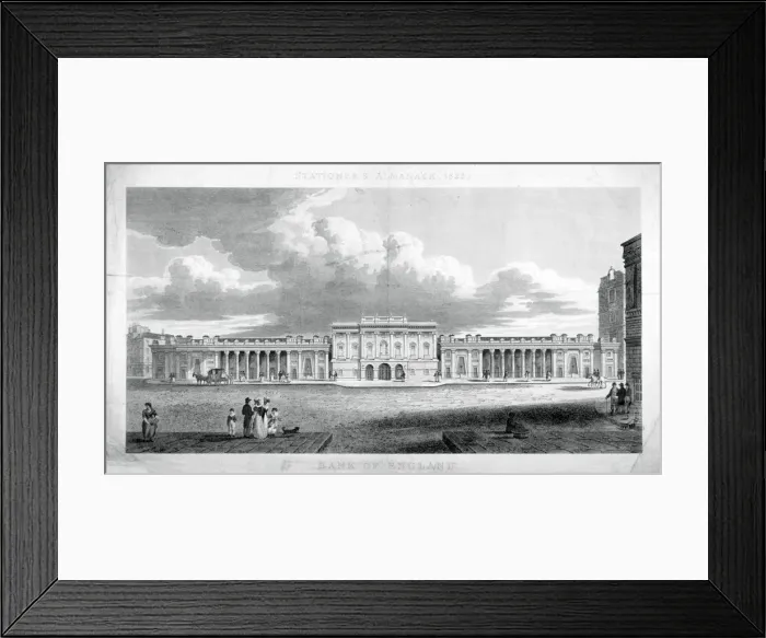 Framed Print : The Bank of England, City of London, c1824 Framed Print : The Bank of England, City of London, c1824