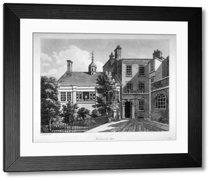 Framed Print : Barnards Inn, City of London, 1800 Framed Print : Barnards Inn, City of London, 1800