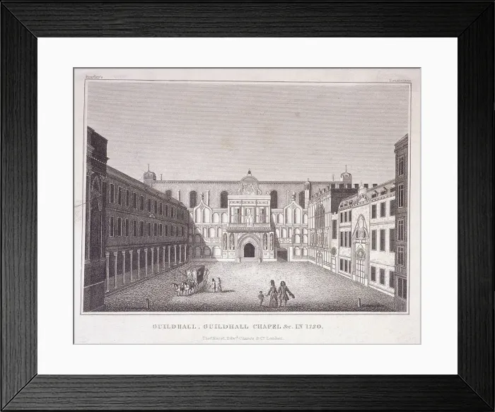 Framed Print : Guildhall, London, 1788. Artist: Robert Blemmell Schnebbelie Framed Print : Guildhall, London, 1788. Artist: Robert Blemmell Schnebbelie