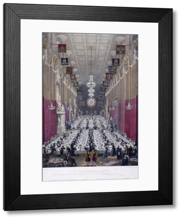 Framed Print : The Lord Mayors Dinner at Guildhall, London, 1829 Framed Print : The Lord Mayors Dinner at Guildhall, London, 1829