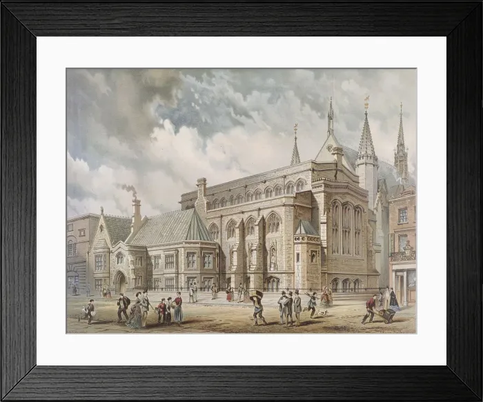 Framed Print : Guildhall Library, London, 1872. Artist: Edwin Thomas Dolby Framed Print : Guildhall Library, London, 1872. Artist: Edwin Thomas Dolby