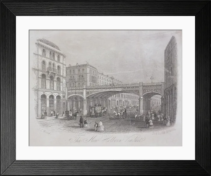 Framed Print : Holborn Viaduct, London, c1870 Framed Print : Holborn Viaduct, London, c1870