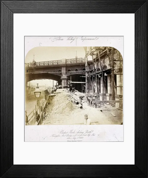 Framed Print : Holborn Viaduct, London, 1869 Framed Print : Holborn Viaduct, London, 1869