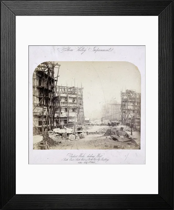 Framed Print : Holborn Viaduct, London, 1869 Framed Print : Holborn Viaduct, London, 1869
