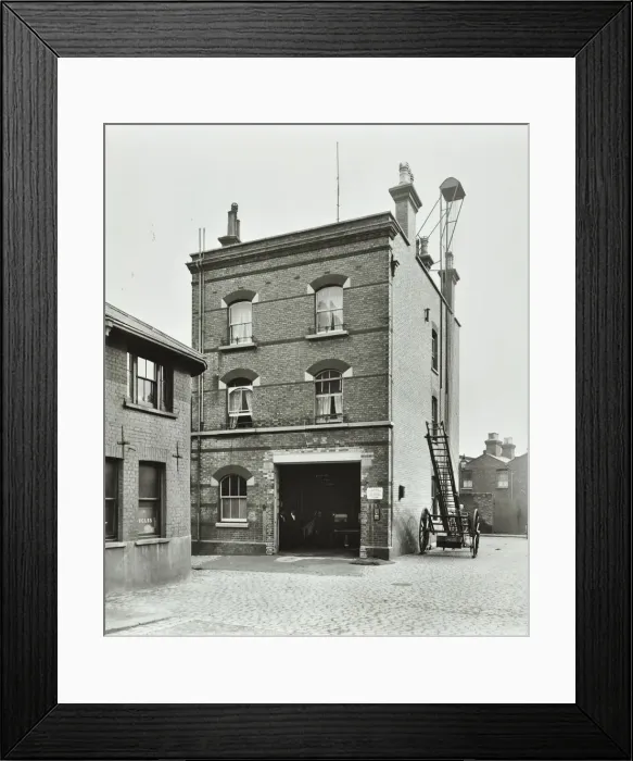 Framed Print : Blackheath Fire Station, Tranquil Vale, Blackheath, London, 1905 Framed Print : Blackheath Fire Station, Tranquil Vale, Blackheath, London, 1905