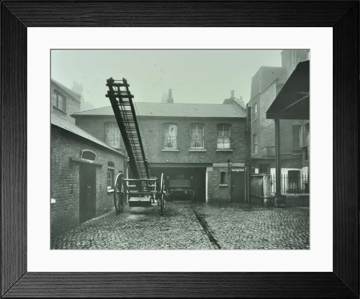 Framed Print : Clerkenwell Fire Station, No 44 Rosebery Avenue, Finsbury, London, 1910 Framed Print : Clerkenwell Fire Station, No 44 Rosebery Avenue, Finsbury, London, 1910