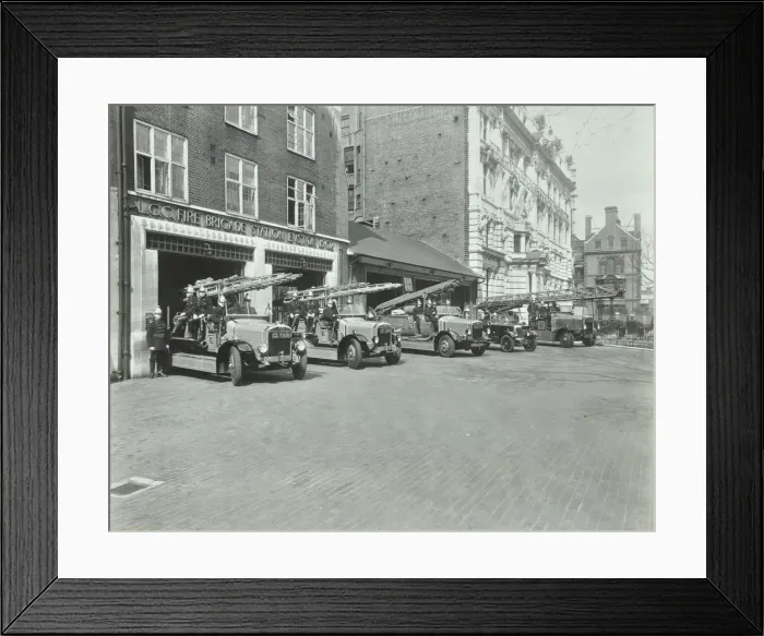 Framed Print : Euston Fire Station, No 172 Euston Road, St Pancras, London, 1935 Framed Print : Euston Fire Station, No 172 Euston Road, St Pancras, London, 1935