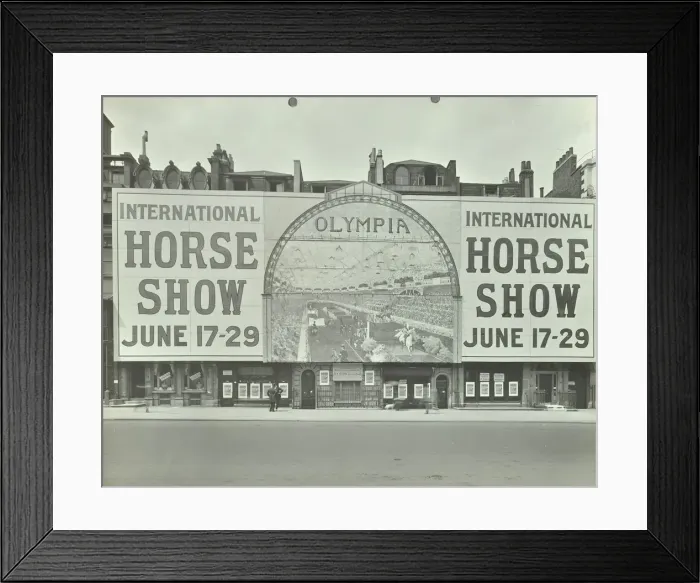Framed Print : Advertisement for the International Horse Show, 114 Piccadilly, London, 1912 Framed Print : Advertisement for the International Horse Show, 114 Piccadilly, London, 1912