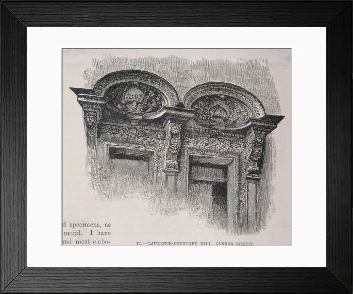 Framed Print : Laurence Pountney Hill, London, c1900 Framed Print : Laurence Pountney Hill, London, c1900