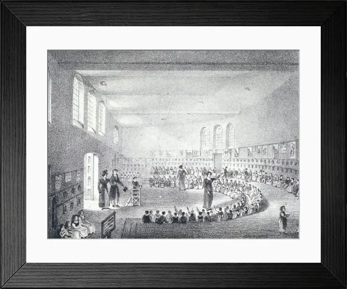 Framed Print : City of London Infants School, Liverpool Street, London, c1825 Framed Print : City of London Infants School, Liverpool Street, London, c1825