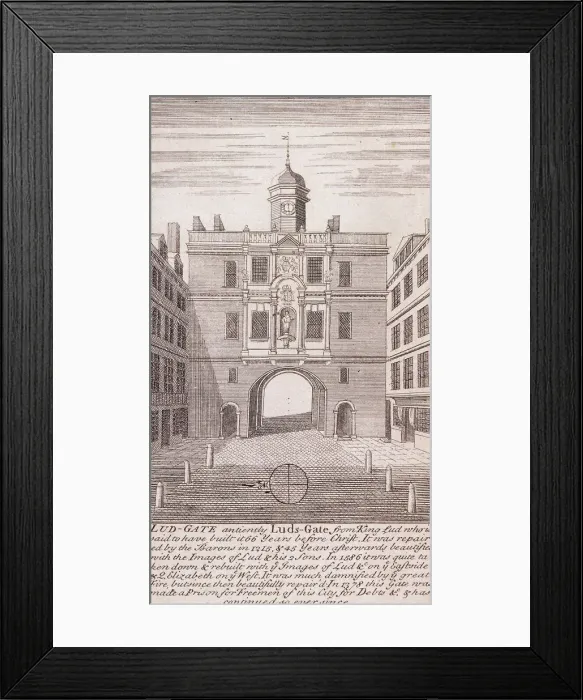 Framed Print : Ludgate, London, c1750 Framed Print : Ludgate, London, c1750