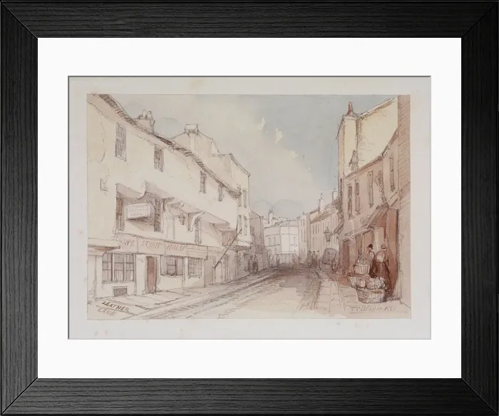 Framed Print : Leather Lane, London, 1851 Framed Print : Leather Lane, London, 1851