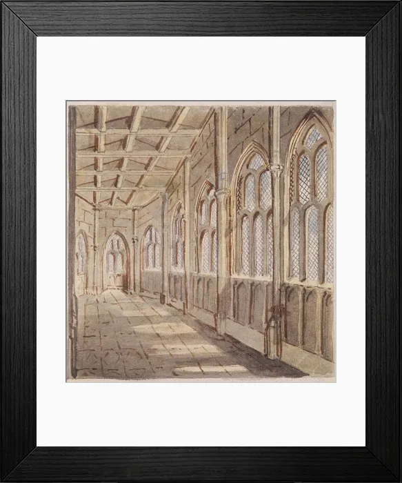 Framed Print : London Bridge (old), London, c1758 Framed Print : London Bridge (old), London, c1758