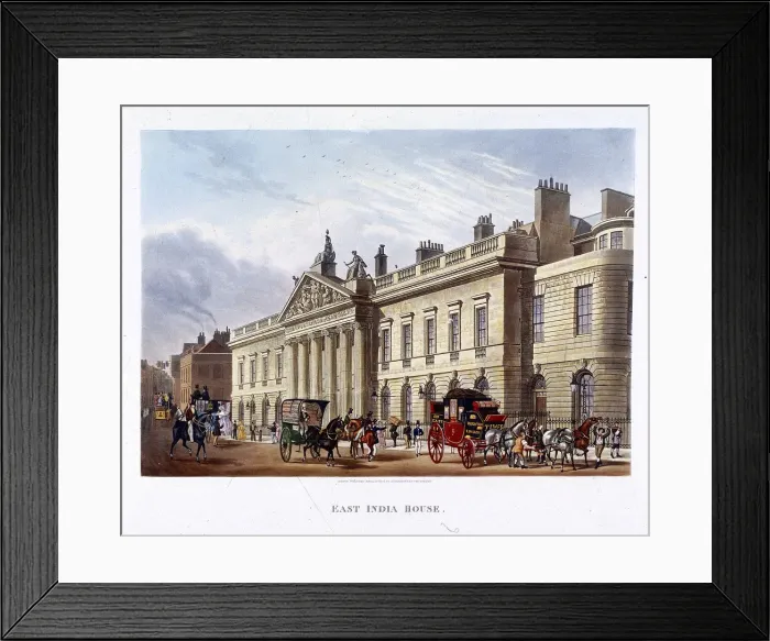 Framed Print : East India House, London, 1836. Artist: Joseph Constantine Stadler Framed Print : East India House, London, 1836. Artist: Joseph Constantine Stadler