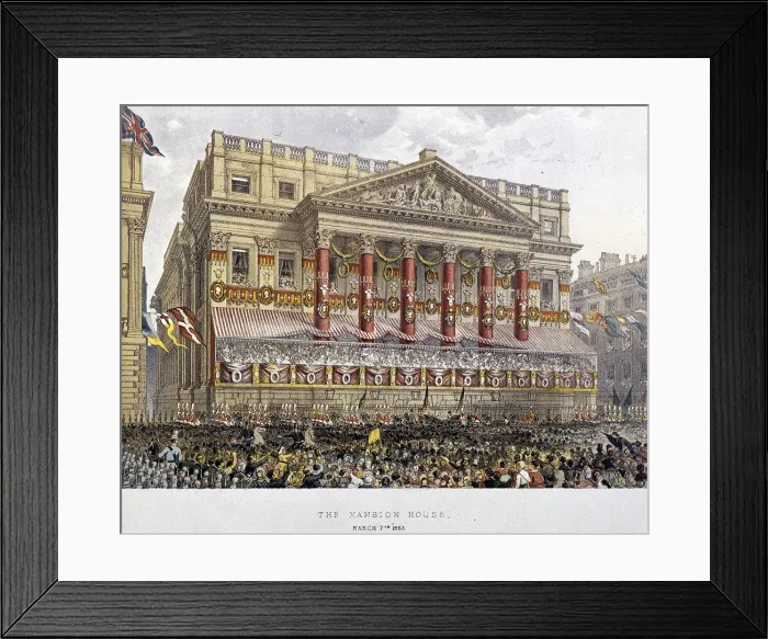 Framed Print : Mansion House (exterior), London, 1863. Artist: Day & Son Framed Print : Mansion House (exterior), London, 1863. Artist: Day & Son