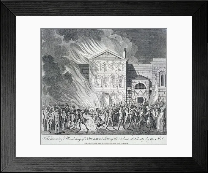 Framed Print : Old Bailey, Newgate Prison, London, 1780 Framed Print : Old Bailey, Newgate Prison, London, 1780