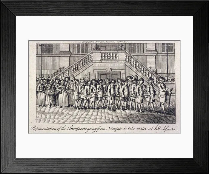 Framed Print : Old Bailey, Newgate Prison, London, c1760 Framed Print : Old Bailey, Newgate Prison, London, c1760